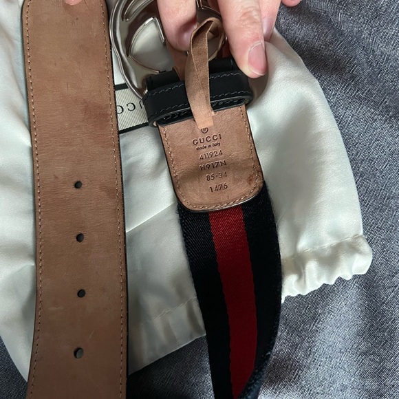 Authentic Gucci Web Belt with Dust-bag - Picture 2 of 3